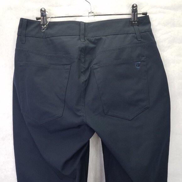 Tretorn Cropped Cuffed Pants Women's 4 Lightweight Pedal Pushers Golf Black NEW - Picture 9 of 16